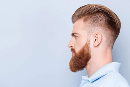 high fade quiff hairstyle