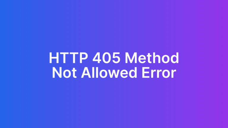 http 405